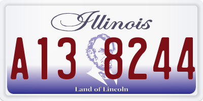 IL license plate A138244