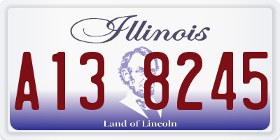 IL license plate A138245