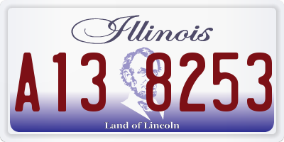 IL license plate A138253