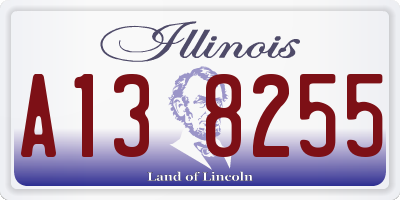 IL license plate A138255