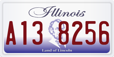 IL license plate A138256