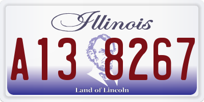 IL license plate A138267