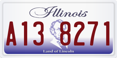 IL license plate A138271