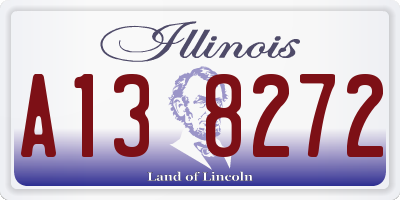 IL license plate A138272