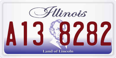 IL license plate A138282