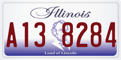 IL license plate A138284