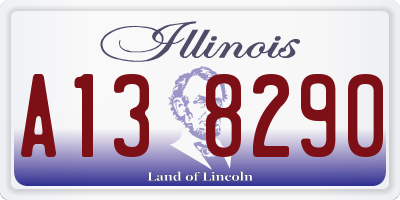 IL license plate A138290