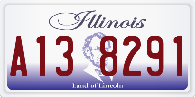 IL license plate A138291