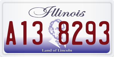 IL license plate A138293