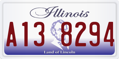 IL license plate A138294