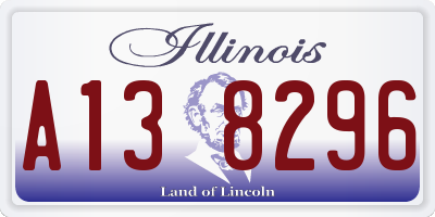 IL license plate A138296