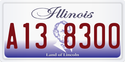IL license plate A138300