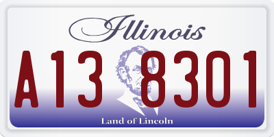 IL license plate A138301