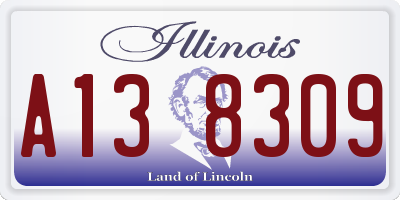 IL license plate A138309