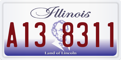 IL license plate A138311