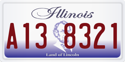 IL license plate A138321