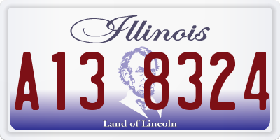 IL license plate A138324