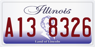 IL license plate A138326