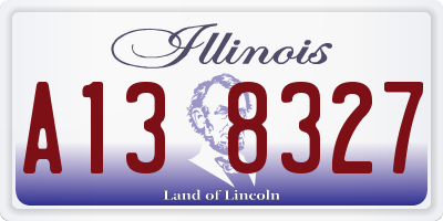 IL license plate A138327