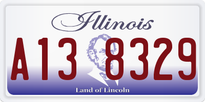 IL license plate A138329