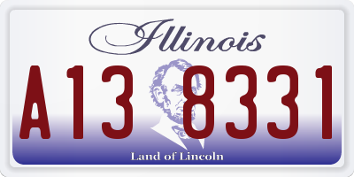 IL license plate A138331