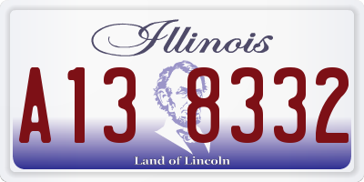 IL license plate A138332