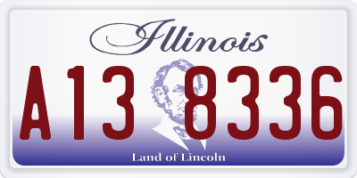 IL license plate A138336