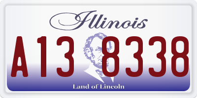 IL license plate A138338
