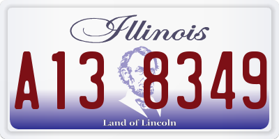 IL license plate A138349