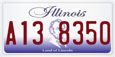 IL license plate A138350
