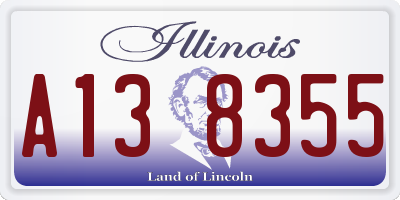 IL license plate A138355
