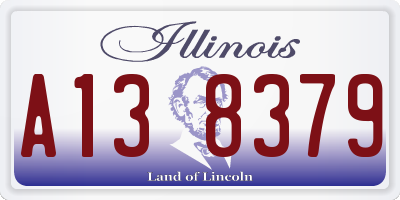 IL license plate A138379