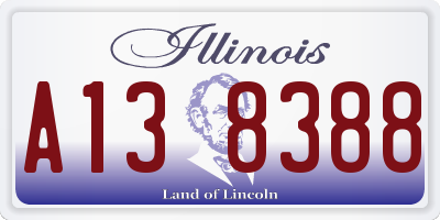 IL license plate A138388