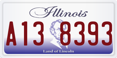 IL license plate A138393