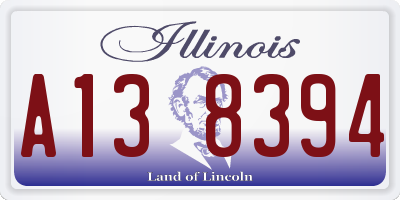 IL license plate A138394