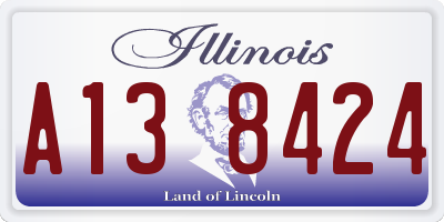 IL license plate A138424