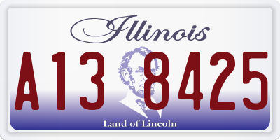IL license plate A138425