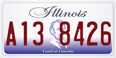 IL license plate A138426
