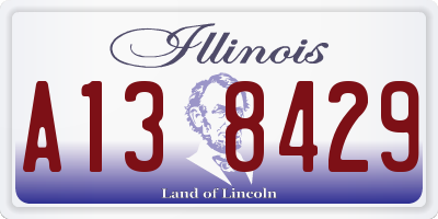 IL license plate A138429