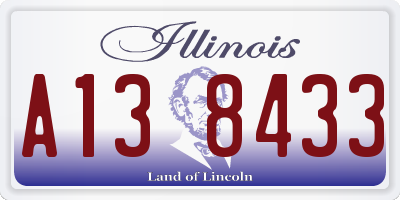IL license plate A138433