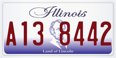 IL license plate A138442