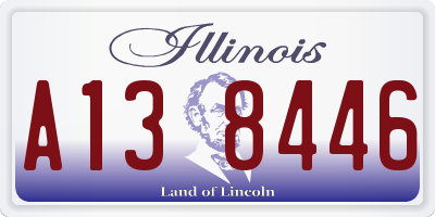 IL license plate A138446