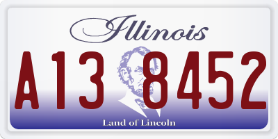 IL license plate A138452