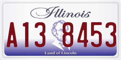 IL license plate A138453