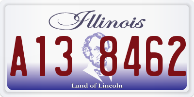 IL license plate A138462