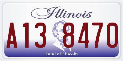 IL license plate A138470
