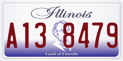 IL license plate A138479