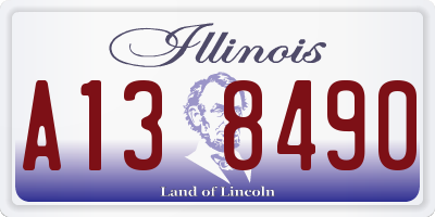 IL license plate A138490