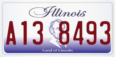 IL license plate A138493