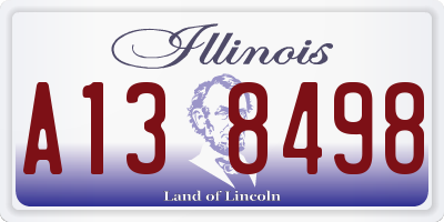 IL license plate A138498